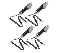 CONGARTENO 4 pezzi LED per con Shell Copertura Trasparente Indicatori Direzione Modificati Alta Luminosità per Scooter e Quad Segnali Sicurezza