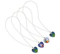 CONGARTENO 4pezzi Ornamenti Creativi per Collo Ciondolo Bellissimi Anelli per Collo Realizzati Materiali Metallici e Vetro di Accessori per Gioielli