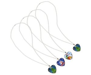 CONGARTENO 4pezzi Ornamenti Creativi per Collo Ciondolo Bellissimi Anelli per Collo Realizzati Materiali Metallici e Vetro di Accessori per Gioielli