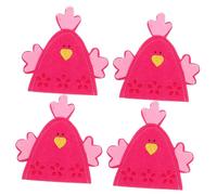 CONGARTENO 4pezzi Sacchetti Per Uova Di Pasqua Decorativi Forma Di Pulcino Coperture Riutilizzabili Per Uova Decorazioni Per Feste Pasquali e Tavole Primaverili