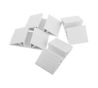 CONGARTENO 4pezzi Supporto Per Recinzione Fissa Per Animali Domestici Base Adesiva Design Moderno Per Porte e Scale Di Bianco