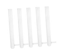 CONGARTENO 5 pezzi Provette in Vetro Trasparente Resistenti al Calore per Allevamento Insetti Tubo Laterale Pratico per Laboratorio e Osservazione Alta Durabilità e Chiarezza per Nido e