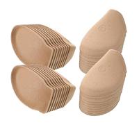 CONGARTENO 50 Paia 50 Paia di Tendiscarpe da Ginnastica in Polpa di Cellulosa per Uomo e Donna, Supporto Interno Antideformazione Compatto per Lavanderie a Secco, Modellatore Unisex per