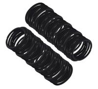 CONGARTENO 50 Pezzi Fasce Elastiche in Nylon Morbido per Coda Cavallo Anellini Elasticizzati Metallo per Adulti Adatte Lunghi o Corti Resistenza e Comfort per Sport e Quotidiano