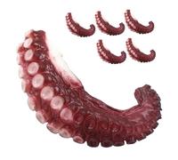 CONGARTENO 6 Pezzi Artigli di Polpo Artificiali Realistici per Decorazioni Marine Oggetti di Scena Fotografici e Giocattolo Scherzoso per Esposizioni Subacquee e Ambienti a Tema Marino