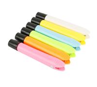 CONGARTENO 6 Pezzi Porta Gesso Magnetici in Plastica Clip Copertura per Gessetti Scolastici Design Magnetico per Lavagna Fermagli per Gesso per Uso in Classe e Preparazione Colore Casuale