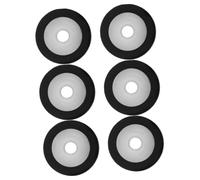 CONGARTENO 6 pezzi Rulli di Pressione in Gomma per Videoregistratore Vhs e Registratore Cassette Rotelle di Ricambio per Nastro Audio Radio Design Compatto e Funzionale per Sostituzione