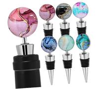 CONGARTENO 6 Pezzi Tappi Di Vino Distributore Tappo Di Bottiglia Mini Bottiglie Apribottiglie Per Vino Con Pompa Ad Aria Tappi Di Bottiglia Cavatappi Cavatappi Titolari Ugello Lega Di Zinco