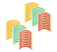 CONGARTENO 60 Etichette Riflettenti per Manometro a Quarto di Cerchio, Adesivi Antiriflesso Codice Colore Rosso Giallo Verde Resistenza ai Raggi UV per Ispezione Industriale e Monitoraggio