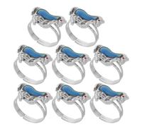 CONGARTENO 8pezzi Anello Cambia Colore Umore per Ragazze e Ragazzo Ragazza Ragazza Design Forma di Cavallo Anello Umore Regolabile che Cambia Colore la Temperatura Accessori per Costumi