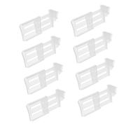 CONGARTENO 8pezzi Divisori Frigorifero Laterali Regolabili Trasparenti Organizer e Balconcino Frigo Per Spazi Personalizzati e Ordinati in Cucina