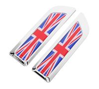 CONGARTENO Adesivo Metallo Auto Uk Bandiera Distintivo Lega Resistente per Paraurti Cofano e Fiancate Design Moderno per Personalizzazione Veicoli