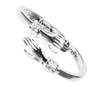 CONGARTENO Anello Donna Regolabile Aperto Anello Fidanzamento Perregalo Compleanno