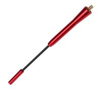 CONGARTENO Antenna Auto Tetto Telescopica in Alluminio Rosso Ricezione Radio Fm Am Stabile Accessorio Decorativo Facile da Installare per Veicoli