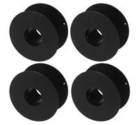 CONGARTENO Avvolgicavo Portatile in Plastica Nero Bobina per Filo Elettrico e Prolunga Organizer Cavi Leggero e Resistente per Uso Esterno e Archiviazione Efficiente Set da 4 Pezzi