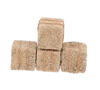 CONGARTENO Balle Di Fieno Artificiali Miniatura Per Decorazioni Da Giardino e Scene in Miniatura, Set 4 Pezzi 2x2x2 Cm Per Case Delle Bambole e Tavoli Di Sabbia