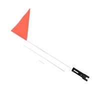 CONGARTENO Bandierina Sicurezza per Bicicletta Regolabile con Asta Bandiera Rosso Intenso per Bici e Monopattini Visibilità Migliorata per Percorso Sicuro