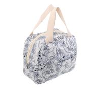 CONGARTENO Borsa Organizer Per Trucchi Da Viaggio Con Cerniera e Manico Design Floreale Elegante Spaziosa Per Bellezza e Cura Anche Borsa Termica Per Pranzo