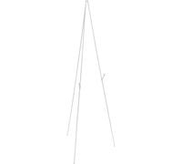 CONGARTENO Cavalletto da Terra Pieghevole in Metallo Bianco, Stand Espositivo di Pittura Regolabile, Cavalletti Artistici per Dipingere e Esposizione Quadri per Interni e Matrimoni, Leggero