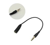 CONGARTENO Cavo Prolunga Audio Maschio Femmina Nero Estensione Jack Stereo per Cuffie e Altoparlanti con Bassa Perdita Segnale e Involucro in Alluminio