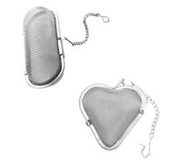 CONGARTENO Cestello per Tè in Acciaio Inox 304 2 Pezzi Catena Sospesa, Filtro a Rete per Spezie e Condimenti, Colino Sfera per Infusione in Cucina