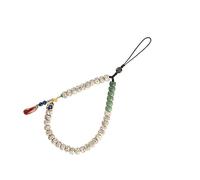 CONGARTENO Cinturino per con Perline Legno e Pendenti Retro Tracolla Corta Elegante per Smartphone Accessorio Chic e per