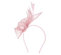 CONGARTENO Clip per con fascia a cilindro Cappello per viola formale elegante pizzo blu parrucche copricapo per tè pasrty cappello da tè pomeridiano Testa di festa rosa