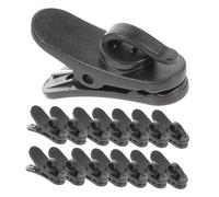 CONGARTENO Clip Per Microfono in Plastica 15 Pezzi, Morsetto Per Cavo Auricolari e Microfono, Clip Piccola Per Gestione Filo e Fissaggio Stabile, Per Riunioni, Discorsi e Registrazioni