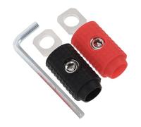 CONGARTENO Connettori Terminali ad Anello in Ottone per Cavi Batteria Auto, Connettori Termorestringenti per Amplificatori Audio, Coppia di Terminali ad Anello Crimpati per Impianti