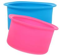 CONGARTENO Contenitore per Fusione Cera 2 Pezzi in Silicone Antiaderente Resistente al Calore Pentola Interna Compatta per Scaldacera Professionale Accessorio per Depilazione Ceretta
