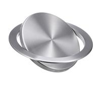CONGARTENO Copertura Incassata per Spazzatura in Acciaio Inossidabile Ribaltabile per Piano Cucina Resistente Graffi e Olio Design per Uso e Bagno Apertura