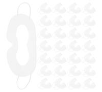 CONGARTENO Copertura Oculare VR Monouso Bianca 50 Pezzi Non Tessuta Maschera Antisudore Elastici Auricolari Adatta per Cuffie VR in Attività Sociali e Giochi Interattivi