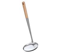 CONGARTENO Cucchiaio da Cucina con Manico lungo Acciaio Inox Mestolo Antiaderente per Friggere Snack Utensile Leggero e Resistente per Uso Domestico e Ristorazione
