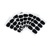 CONGARTENO Cuscinetti per Sassofono Ovali 64 Pezzi in Gomma Nera Buona Tenuta e Stabilizzazione del Tubo, Accessori per Clarinetto e Sassofono