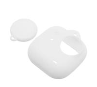 CONGARTENO Custodia Morbida in Silicone Bianca per Action Ultra Protezione Antigraffio e Antipolvere Copriobiettivo Rimovibile Custodia Protettiva Esterna Ergonomica per Avventure