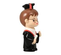 CONGARTENO Decorazione Torta Laurea in Resina Adorabile Topper per Cupcake e Dolci Statua Laureato Piccola e Compatibile per Feste Laurea e Celebrazioni