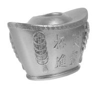 CONGARTENO Dispenser per Stuzzicadenti Forma di Cinese Decorativo in Argentato Ornamento da Tavolo Elegante Ispirato alla Cultura Cinese Resistente e Raffinato per Casa e Ufficio