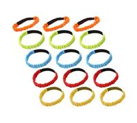 CONGARTENO Fasce per Corsa a Tre Gambe Elastiche 15 Pezzi Set Colorato per Giochi di Staffetta All’Aperto Team Building Feste di Compleanno Adatte a e Adulti