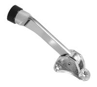 CONGARTENO Fermaporta a Ferro a Forma di Ferro di Cavallo in Lega di Zinco Supporto Porta a Pedale Design Invisibile per Porte Interne Argento 51X16X1 Pollici