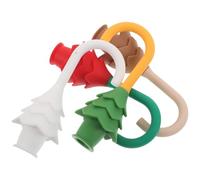 CONGARTENO Fermaporta per Dita in Silicone 4 Pezzi a Forma di Albero Protezione Anti-Pizzicamento per Porte Dispositivo Anticollisione senza Attrezzi per Sicurezza Domestica e Asili