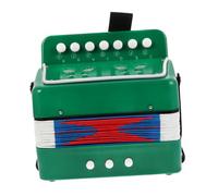 CONGARTENO Fisarmonica Giocattolo per Tasti Strumento Musicale Educativo per Principianti Gioco Didattico per Ragazzi e Ragazze Sviluppo Coordinazione e Cognizione Colore Verde
