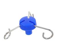 CONGARTENO Gancio per Supporto Infusione Verticale 3 Ganci, Accessorio Ospedaliero Portatile, Montaggio senza Attrezzi, Compatibile Supporti Flebo per Uso Clinico e Sedia a Rotelle