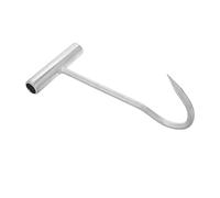 CONGARTENO Gancio Zincato Robusto per Sollevamento e Apertura Tombini Utensile Pratico Multifunzione per Porte Avvolgibili Carico e Movimentazione Merci senza Sforzo Design Ergonomico per