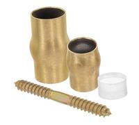 CONGARTENO Giunto in Rame Per Stampelle Anziani Set Con Ghiera Antiscivolo Robusta Per Manico Di Canna Fai Da Te, Accessori Di Ricambio Per Bastone Da Passeggio Per Utilizzo Interno Ed Esterno