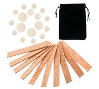 CONGARTENO Kit 28 Pezzi Tampone Sughero per Clarinetto, Accessorio per Strumento a Fiato Buona Elasticità e Cuffia in Pelle di Pecora, Manutenzione Strumenti Musicali