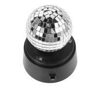 CONGARTENO Lampada da Tavolo LED Rotante con Riflessi Specchio in Vetro Luce Stroboscopica Portatile Batteria per Ktv Bar e Esterno su Palco Semplice da Usare e Resistente