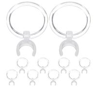 CONGARTENO Lente D’ingrandimento per Penna da Trapano 10 Pezzi Clip in Plastica, Ausilio per Disabilità Visiva, Pratico Strumento di Precisione per Disegno di Diamanti e Artigianato a Casa