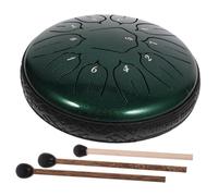 CONGARTENO Lingua in Acciaio Note Verde Smeraldo Strumento per Meditazione e Educazione Musicale Completo con Spartito in Inglese Adatto Principianti e Terapia Mentale