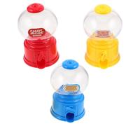 CONGARTENO Mini Distributore Automatico per 3 Pezzi in Plastica Colorata Macchina per Caramelle Gommose, Scatola Portatile per Snack e Dolci, per Casa, Ufficio e Feste
