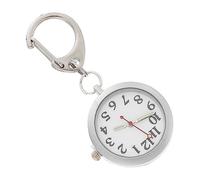 CONGARTENO Orologio Da Tasca Clip Luminoso Da Infermiera in Acciaio, Orologio Da Tasca Notturno Leggero Per Infermieri, Accessorio Pratico Da Lavoro Ospedaliero